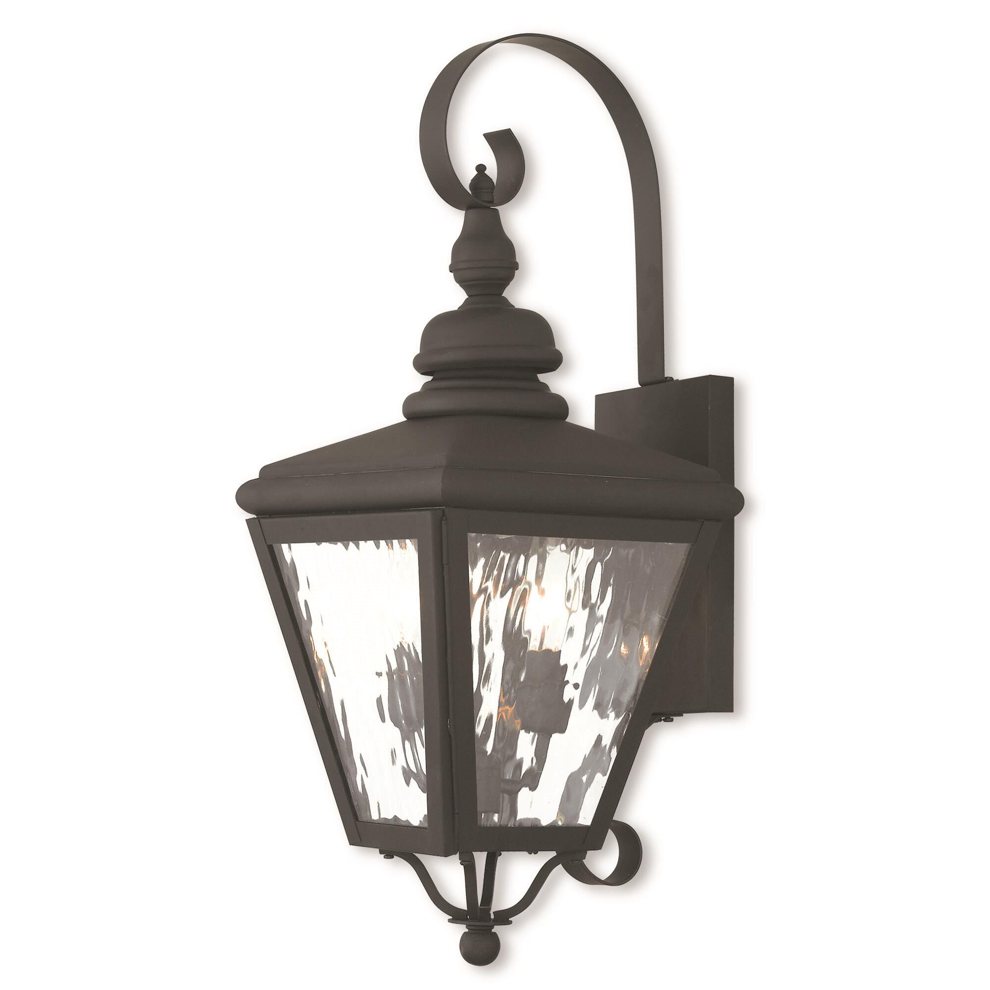 Shown in Black finish and Clear Water glass